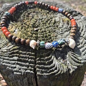 Terracotta Clay Tribal Handmade Neclace!